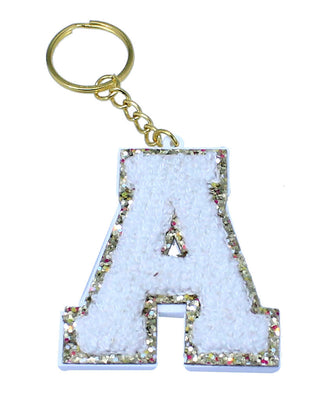 Viv&Lou® Personalized Crème Acrylic Letter Keychain Monogram Initial Gift #ACK-LETTER-CREME - Keychain - Women’s