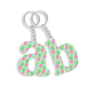 Viv&Lou® Personalized Pineapple Initial Keychain Tropical Monogram Gift #ACK-SWEETP - Keychain - Women’s