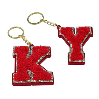 Viv&Lou® Personalized Red Acrylic Letter Keychain Monogram Initial Gift #ACK-LETTER-RED - Keychain - Women’s