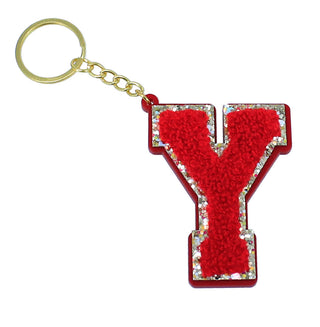 Viv&Lou® Personalized Red Acrylic Letter Keychain Monogram Initial Gift #ACK-LETTER-RED - Keychain - Women’s
