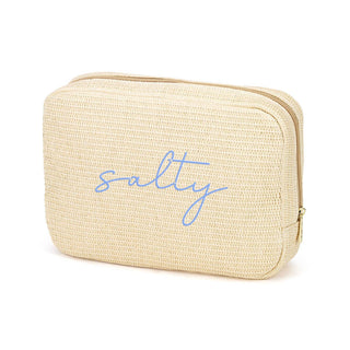 Viv&Lou® Script Salty Hilton Cosmetic Case Travel Makeup Organizer #M233VL-NAT-SPTSALTY - Makeup/Cosmetic Bag