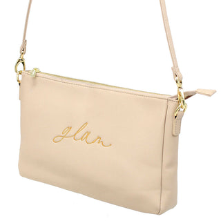 Viv&Lou® Tan Hadley Crossbody Purse Glam Patch Vegan Leather #M879-TAN-GLAM