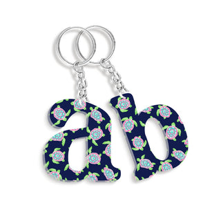 Viv&Lou® Turtle Bay Initial Keychain Personalized Coastal Letter Gift #ACK-TBAY - Keychain - Women’s