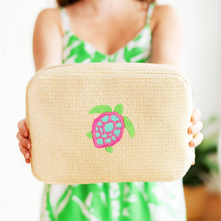 Viv&Lou® Turtle Hilton Cosmetic Case Beach Travel Makeup Organizer #M233VL-NAT-TUR - Makeup/Cosmetic Bag
