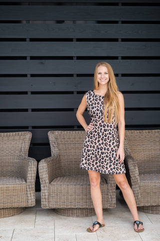 Viv&Lou® Wild Side Leopard Dress L or XL Casual Resort Beach Cover Up #MA2017VL-LPRDLXL - L/XL - Dress - Women’s