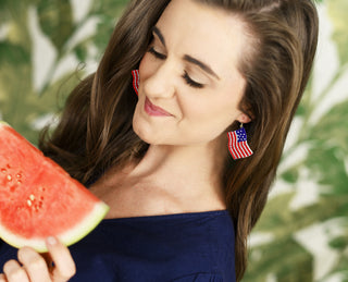 American Flag Earrings