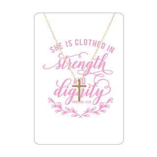 Strength & Dignity Keepsake Necklace Card