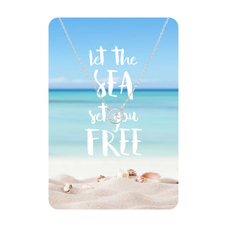 Let the Sea Set You Free Keepsake Necklace Card
