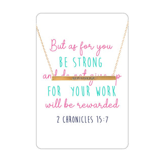 Be Strong Keepsake Necklace Card