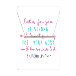 Be Strong Keepsake Necklace Card
