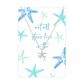 Not All the Stars Keepsake Necklace Card
