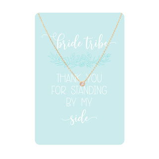 Bride Tribe Keepsake Necklace Card