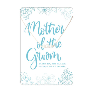 Mother of the Groom Keepsake Necklace Card