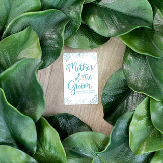 Mother of the Groom Keepsake Necklace Card