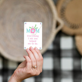 Mom Keepsake Necklace Card