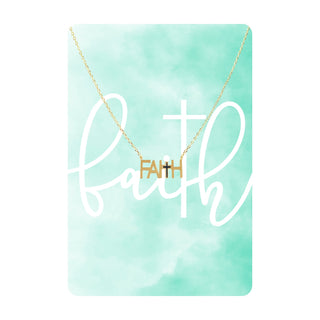 Gold Faith Keepsake Card 