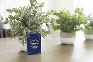 You Helped Me to Be Keepsake Necklace Card