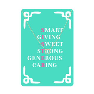 Sister Keepsake Necklace Card