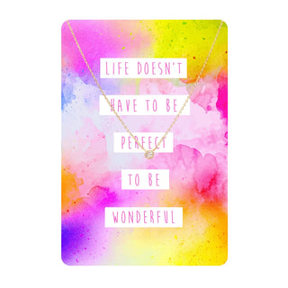 Wonderful Life Necklace Card