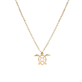 Gold Turtle  Necklace Card