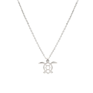 Silver Turtle Necklace Card 