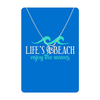 Silver Waves Necklace Card