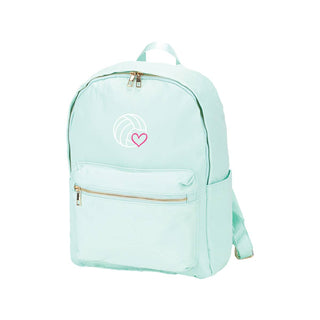 Volleyball Mint Charlie Backpack Sports School Travel Athletic Book Bag #M364VL-MINT-VOLLEY - Backpack - Women’s