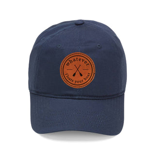 Whatever Floats Your Boat Cap Funny Lake Boating Hat for Men Women #L190-P302-FLOAT - Navy - Baseball Cap - Women’s