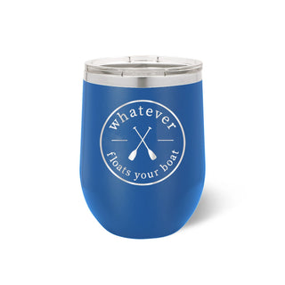 Whatever Floats Your Boat Royal Blue 12oz Insulated Tumbler