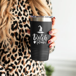 Which Please Tumbler 20oz Halloween Cup Halloween Season Gift #TWB20-WITCH-BLK - Insulated Mug/Tumbler