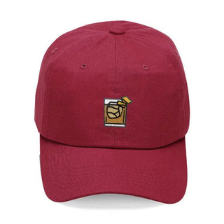 Whiskey Embroidered Hat Bourbon Baseball Cap for Men and Women #M190VL-WHIS - Garnet - Baseball Cap - Unisex