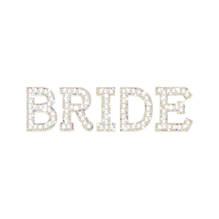 White Pearl Single Letter Patches #ABC-PEARL
