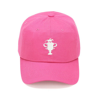 Winner’s Circle Hot Pink Hat Derby Horse Racing Cap for Women #M190VL-HTPK-TROPH - Baseball Cap - Women’s