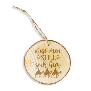 Wise Men Still Seek Him Wood Ornament - 4 PC SET #LOR-S4W-SEEK - Ornament