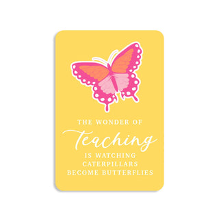 Wonders of Teaching Keepsake Card #VLJC-858GD-WONDER - Pendant/Charm Necklace