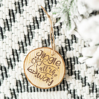 Jingle all the Way Wood Ornament