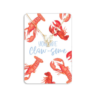You Are Clawsome Keepsake Card #VLJC-0561GD-CLAW - Pendant/Charm Necklace